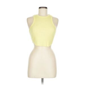 Wild Fable Tiny Tank Top – Yellow Ribbed Crop – Size Small